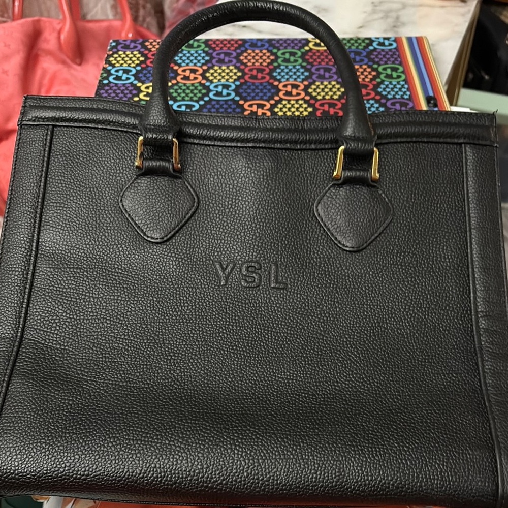 Yves Saint Laurent Black Leather Bag